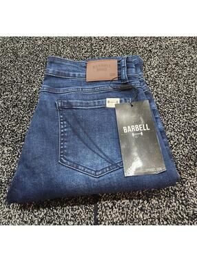 Barbell Apparel Jeans Women Size 30 Blue Straight Slim Athletic Fit Denim New